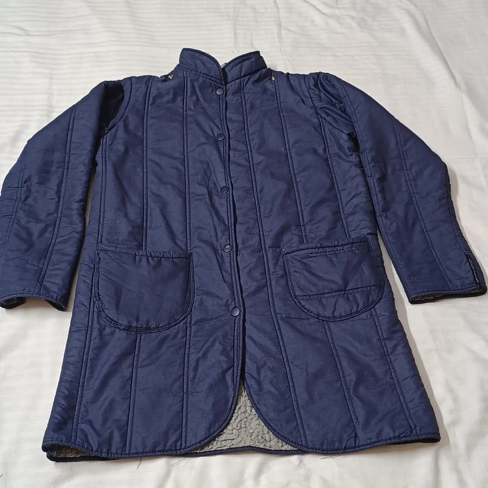 Women's Winter Blue Full sleeve Straight Jacket - Picture 3 of 9